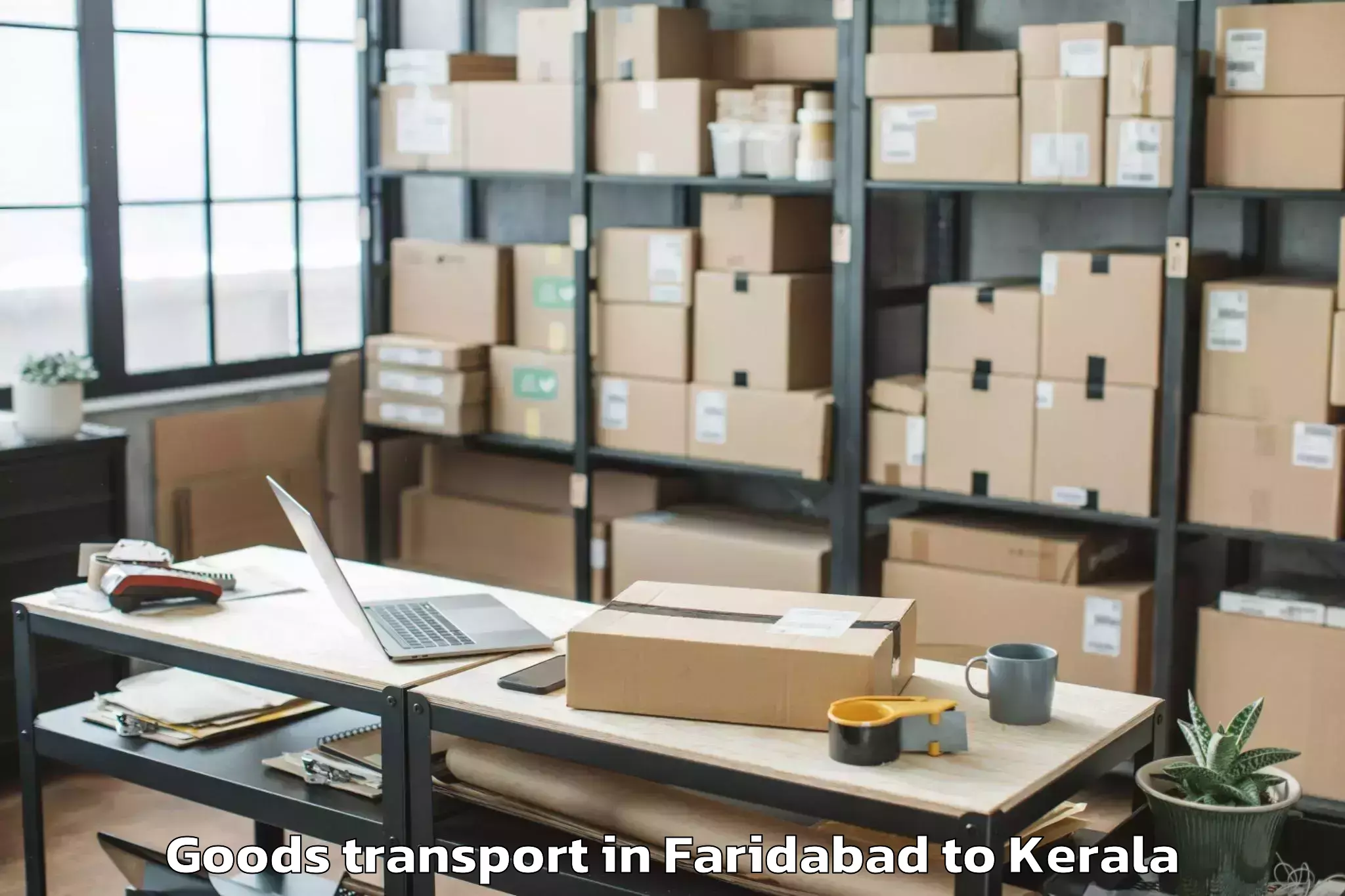 Faridabad to Kunnamkulam Goods Transport Booking